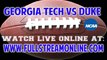 Watch Georgia Tech Yellow Jackets vs Duke Blue Devils Live Online Stream 9/14/13