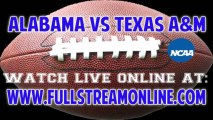 Watch Alabama Crimson Tide vs Texas A&M Aggies Live Online Stream 9/14/13