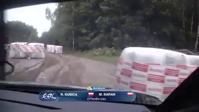 ERC POLAND Kubica onboard