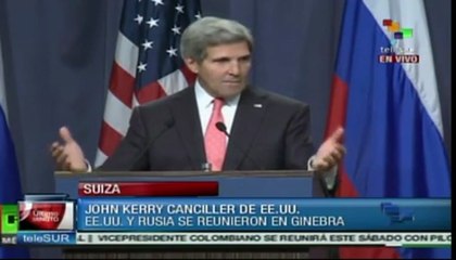 ONU debe supervisar control de armas químicas: Kerry