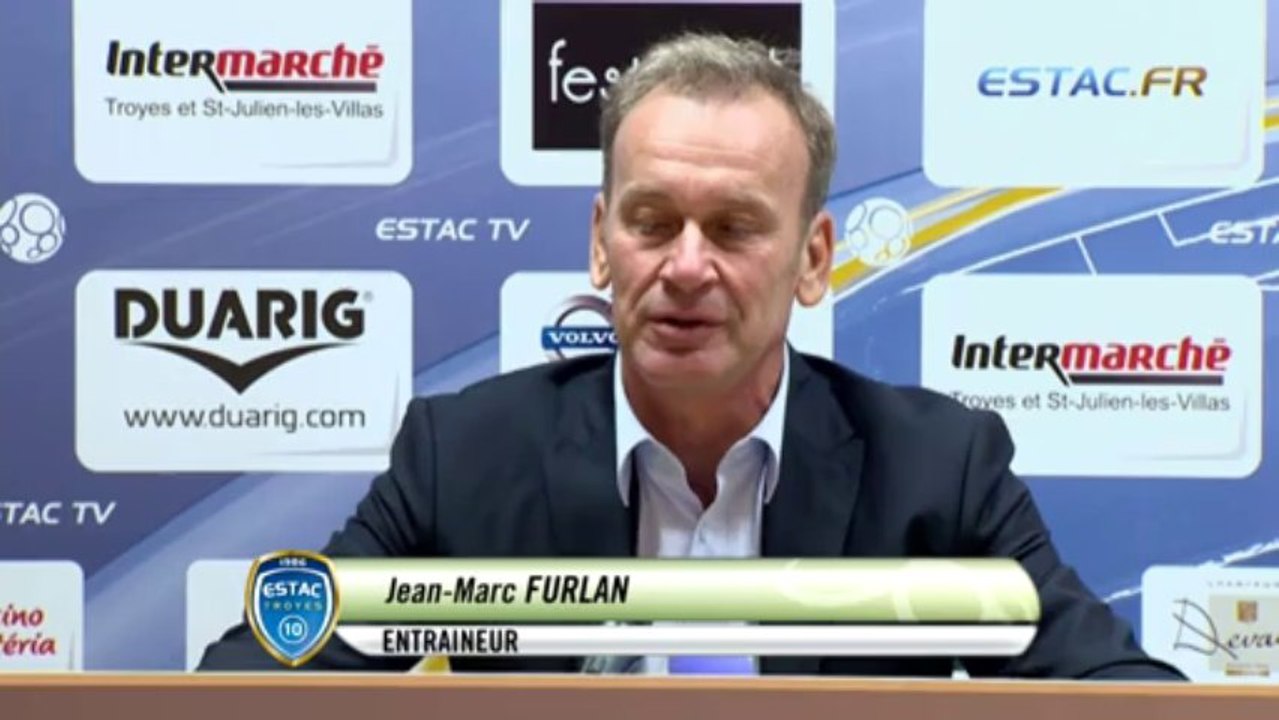 Conférence de presse ESTAC Troyes - Châteauroux (3-0) : Jean-Marc FURLAN (ESTAC) - Didier THOLOT (LBC) - 2013/2014
