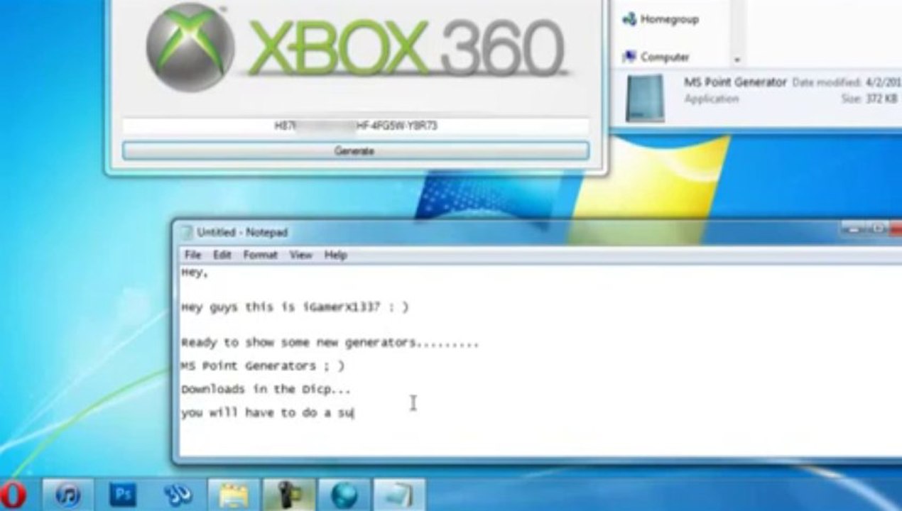 XBOX LIVE Microsoft Point Generator September 2013