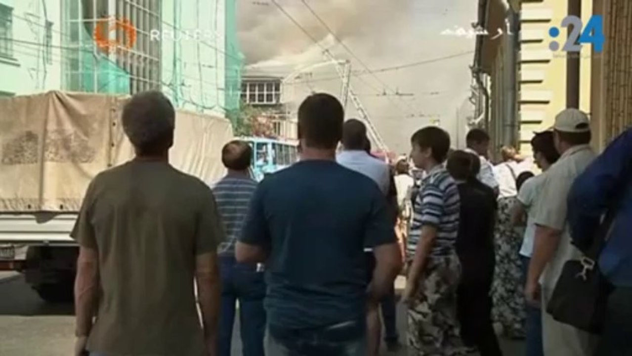 حريق بمستشفى أمراض عقلية بموسكو