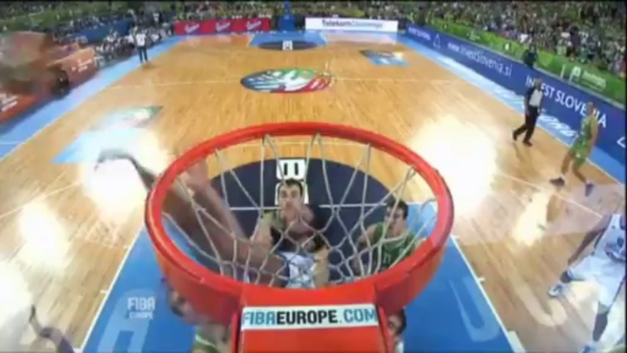 Block of the Game Y. Bourousis GRE-SLO EuroBasket 2013