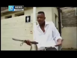 South African student interviewed by local news