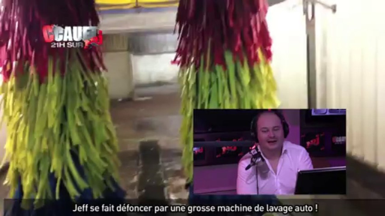 Jeff se fait défoncer par une grosse machine de lavage auto ! - C'Cauet sur NRJ