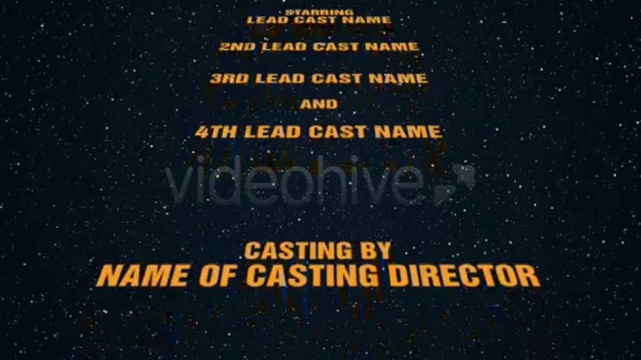 Cinema Credits - After Effects Template