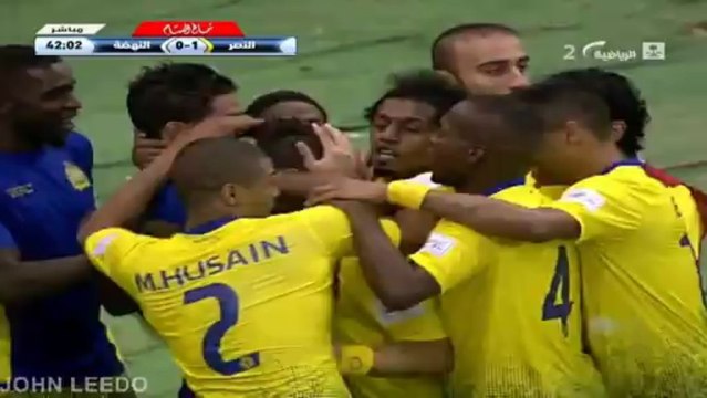 هدف النصر الأول على النهضة دوري جميل الجولة الثالثة