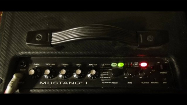 fender mustang 1 amp demo video