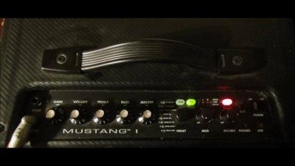 fender mustang 1 amp demo video
