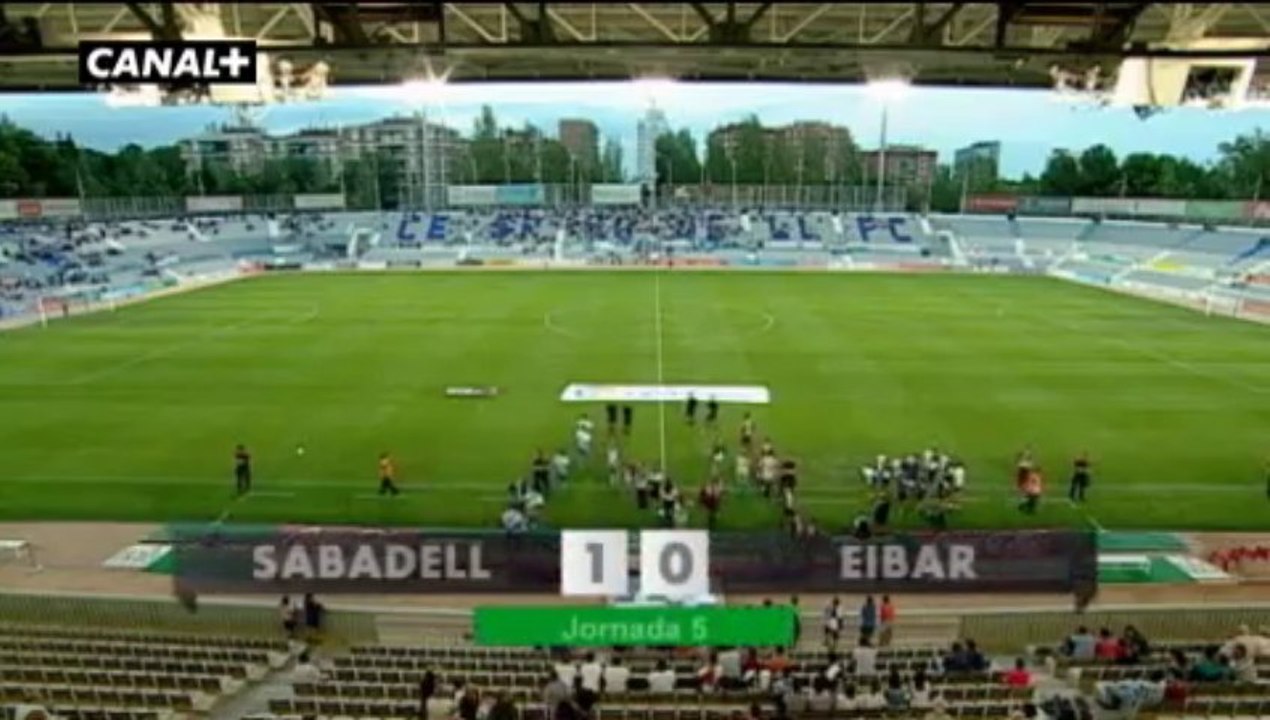 Liga Adelante  Sabadell 1  Eibar 0
