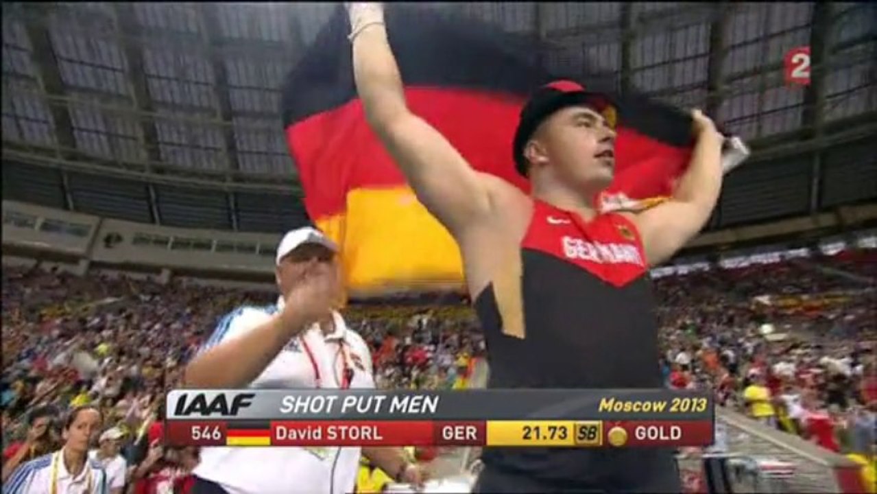 Finale lancer du poids (H) - ChM athlétisme 2013