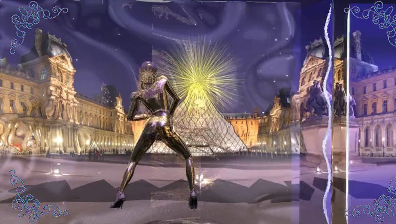 Pyramide du Louvre Dessin anime