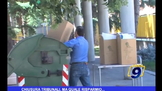 Chiusura Tribunali, ma quale risparmio...