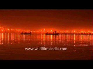 Divine view of Prayaga during Ardh Kumbh Mela