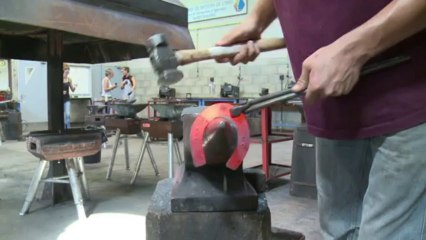 French farriers continue to craft horseshoes