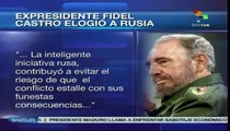 Admira Fidel Castro propuesta de Rusia para evitar ataque en Siria