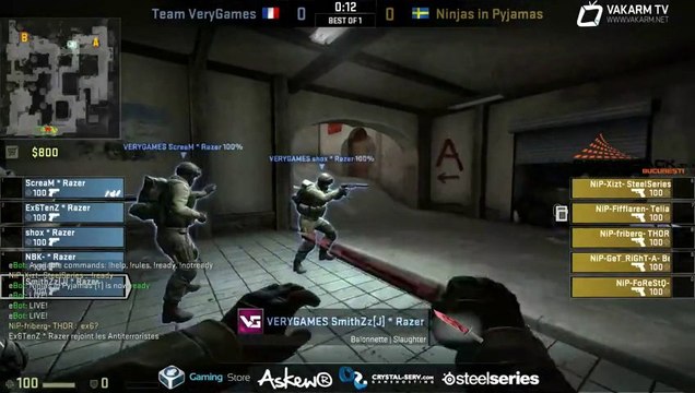 VeryGames vs NiP - de_dust2 - DreamHack Bucarest