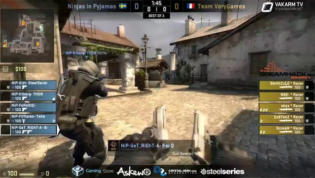VeryGames vs NiP - de_inferno - DreamHack Bucarest