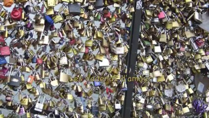 Les cadenas du pont des Arts, septembre 2013