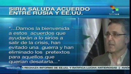 Siria recibe con entusiasmo acuerdo de su desarme entre EE.UU. y Rusia