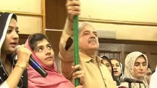 Malala Yousafzai as guest to Chief Minister Punjab Mian Shahbaz Sharif (2011) - Video by jaaweed ali khan