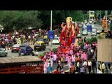 Devotees carrying Lord Ganesha idol to a 'pandal' on the occasion of Ganesh Chaturthi
