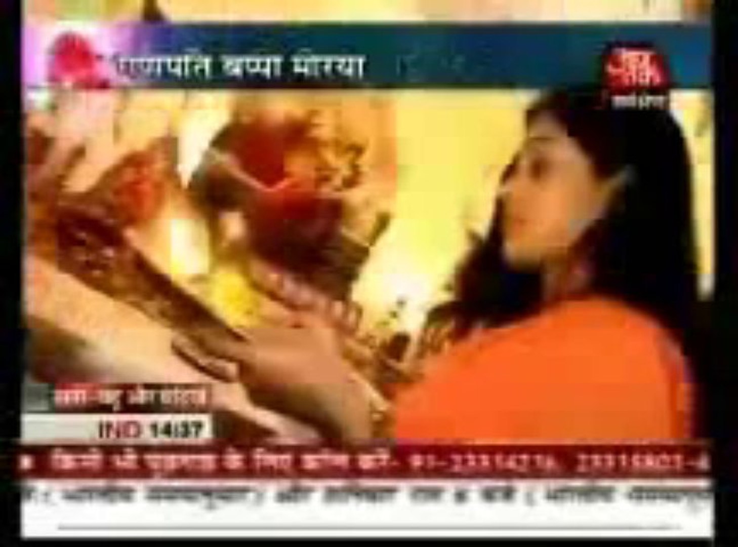 mugdha on aaj tak 6 sep