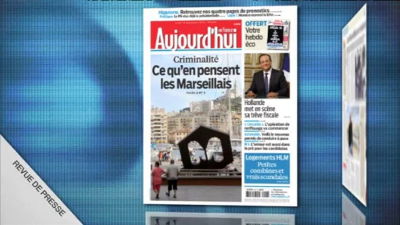Revue de presse Unes 1ère - Revue de presse 16 septembre 2013