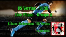 US Vervins - U13B - Sains Richaumont - 14.09.2013