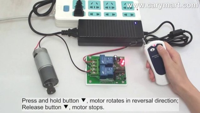 Heavy Duty Motor Remote Switch Controls Motor to Rotate Forward and Reverse
