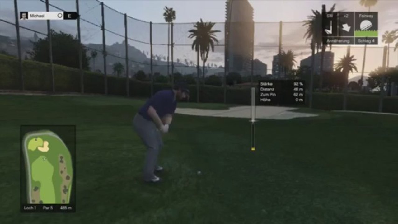 حرامي سيارات الخامس  لعبه الجولف وناسه  GTA 5