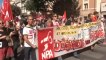 Manifestation unitaire de protestation contre l'université d'été du FN, avec Christine Poupin, porte-parole national du NPA (extrait de F3 PACA)