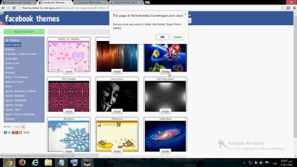 طريقة تغير اشكال و الوان الفيس بوك