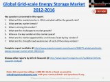 Global Grid-scale Energy Storage Market 2012-2016