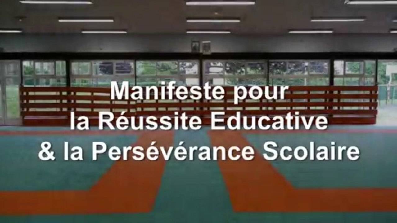Manifeste pour la réussite éducative et la persévérance scolaire