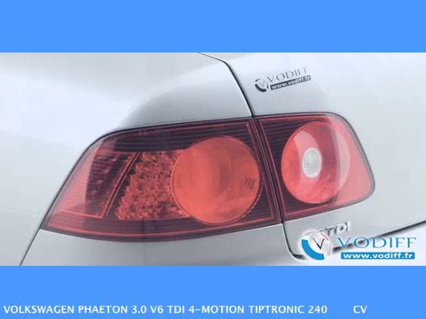 VODIFF : VOLKSWAGEN OCCASION ALSACE : VOLKSWAGEN PHAETON 3.0 V6 TDI 4-MOTION TIPTRONIC 240 CV