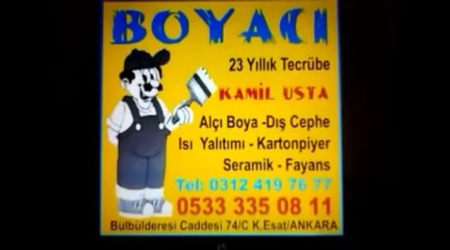ÇANKAYA BOYACI 0312 419 76 77 DEKORASYON ANKARA