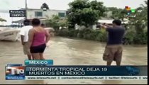 Fenómenos climáticos matan a 19 en México y desplaza a miles