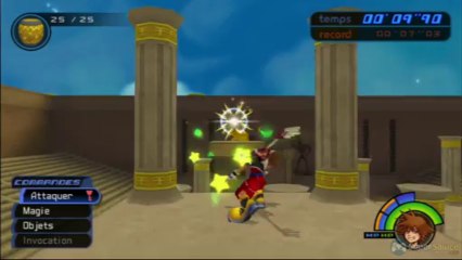 Kingdom Hearts HD 1.5 remix - deuxième entrainement contre les barils