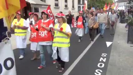 Manifestation anti réforme des retraites à Bergerac