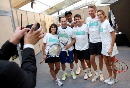 Estelle Denis et Fabrice Santoro en double pour l'étoile de Martin