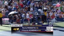 Flavia Pennetta - Victoria Azarenka (US Open 2013 - SF) Part 2