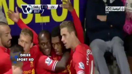 أهداف مباراة سوانزى سيتى 2 - 2 ليفربول