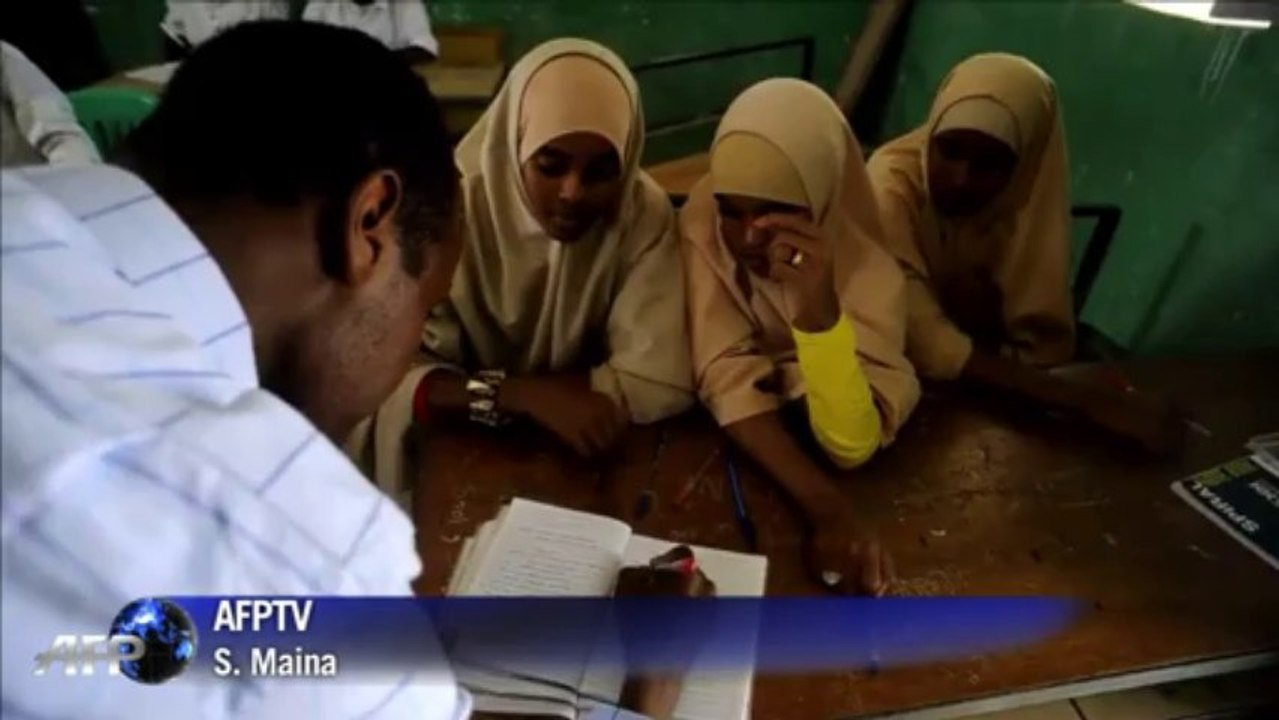 Pupils attend class at Somaliland EU-funded high school
