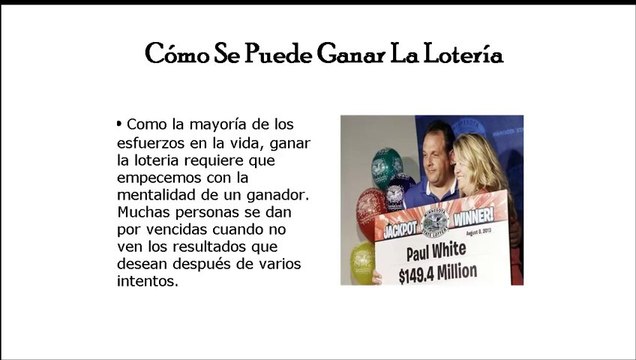 Como Se Puede Ganar La Loteria - Hay Quienes Saben Como Ganar La Loteria Varias Veces
