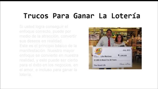 Trucos Para Ganar La Loteria - Los Trucos Que Utilizan Las Personas Para Ganar La Loteria