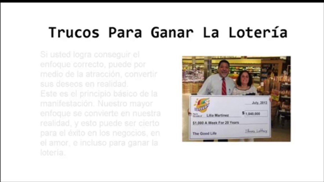 Trucos Para Ganar La Loteria - Los Trucos Que Utilizan Las Personas Para Ganar La Loteria
