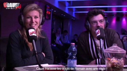 Cauet fracasse les doigts de Romain avec une règle ! - C'Cauet sur NRJ