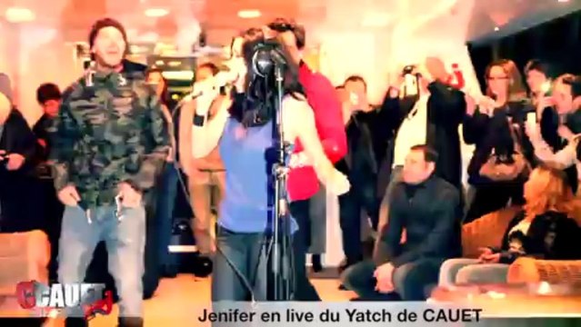 Jenifer en live sur le yacht de CAUET - NMA 2013 - C'Cauet sur NRJ